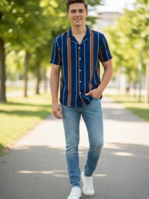 Cuban Collar China Fabric Shirt cuban-collar-china-fabric-shirt