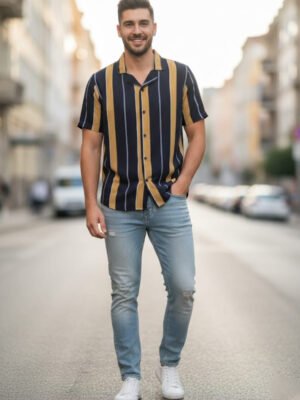 Cuban Collar China Fabric Shirt cuban-collar-china-fabric-shirt