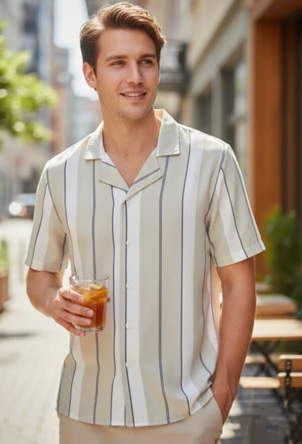 Cuban Collar China Fabric Shirt cuban-collar-china-fabric-shirt